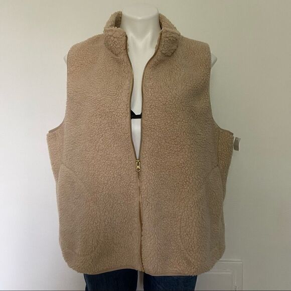 Target Sherpa Zip up Vest New - Picture 4 of 10